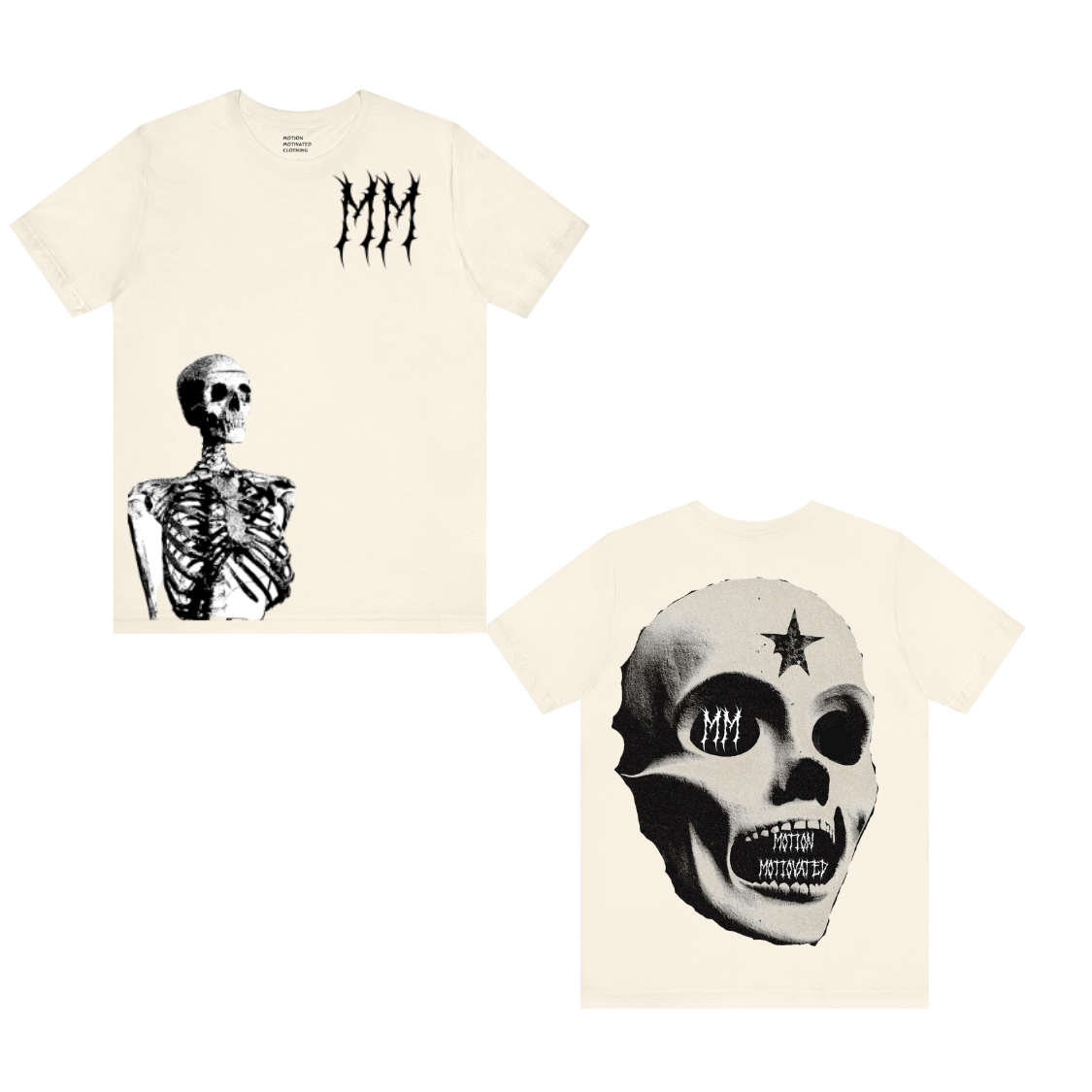 MM SKULLZ  (FRONT AND BACK)