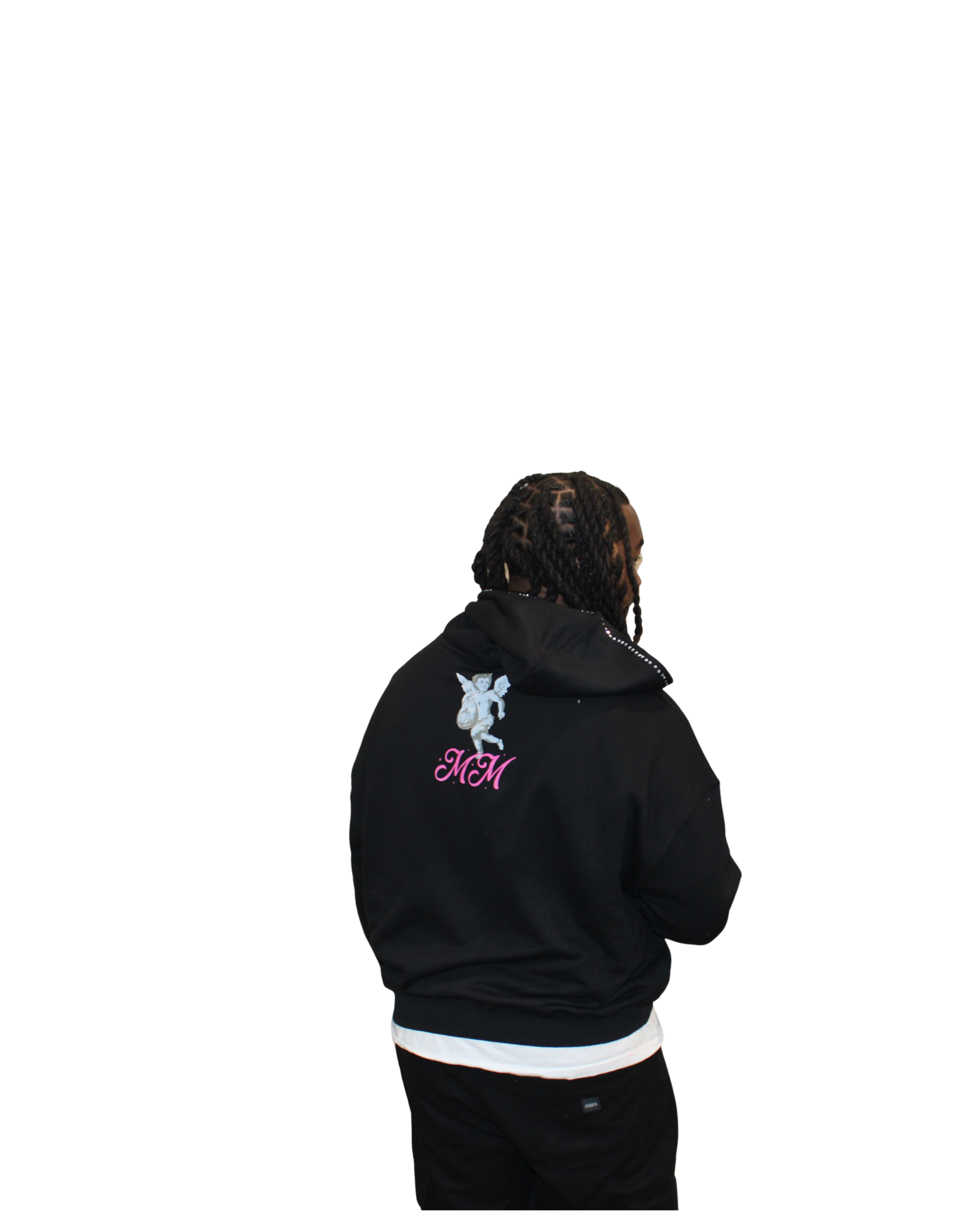 MM TEETH RHINESTONE ZIP UP