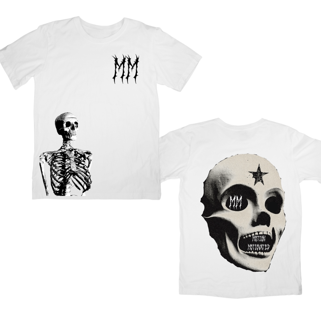 MM SKULLZ  (FRONT AND BACK)